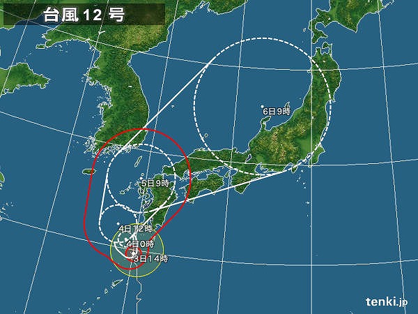 台風12号